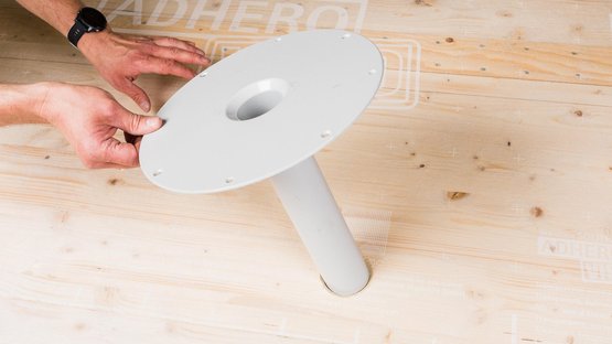 9. Water afvoeren: ADHERO Floor Drain inbouwen